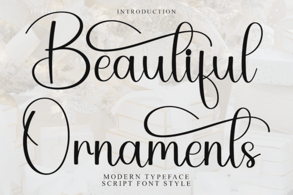Beautiful Ornaments: A Font for Editorial Elegance