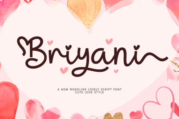 Briyani: A Script Font with Heart for Your Handmade Creations
