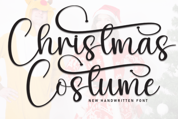 Christmas Costume: A Distinctive Script Font for Modern Marketing