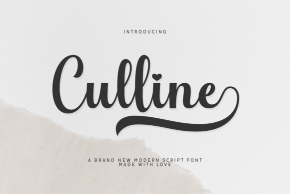 Culline: A Script Font That Flows With Purpose