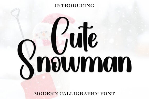Cute Snowman: A Font for Elegant and Timeless Branding
