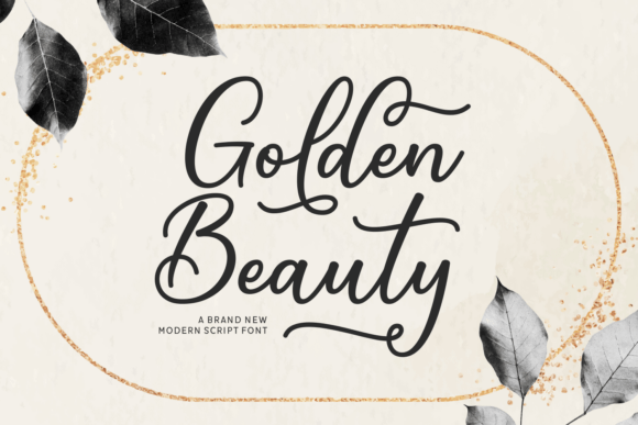 Golden Beauty: The Elegant Script Font for Your Digital Brand