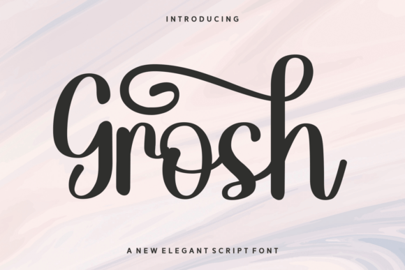 Grosh: A Statement Font for Creative Products
