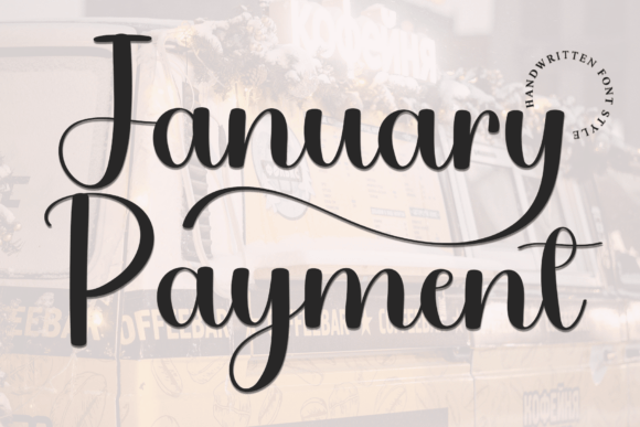January Payment: A Festive Font for Digital Branding
