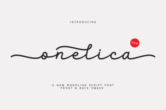Onelica: A Modern Script Font for Elegant Digital Design
