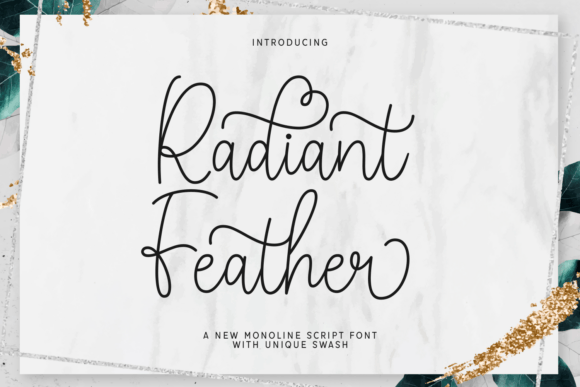 Radiant Feather: An Elegant Script Font for Your Brand Identity