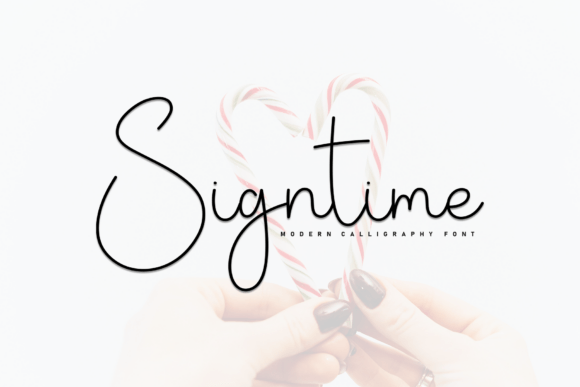 Signtime: A Marker-Style Font for Crafted Product Appeal