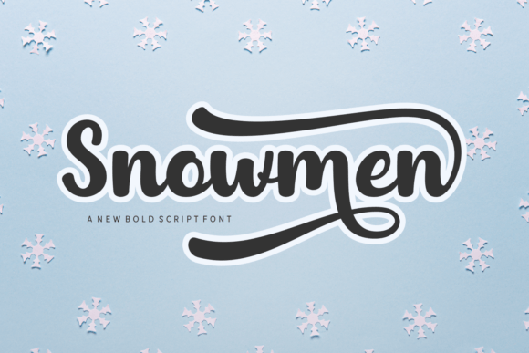 Snowmen: A Festive Script Font for Digital Branding