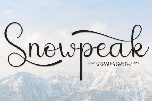Snowpeak Font: A Warm and Charming Handwritten Typeface for Editorial Design