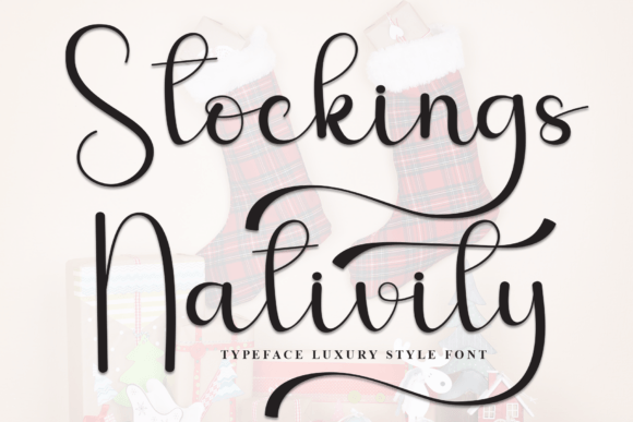 Stockings Nativity: A Font for Warm Editorial Moments