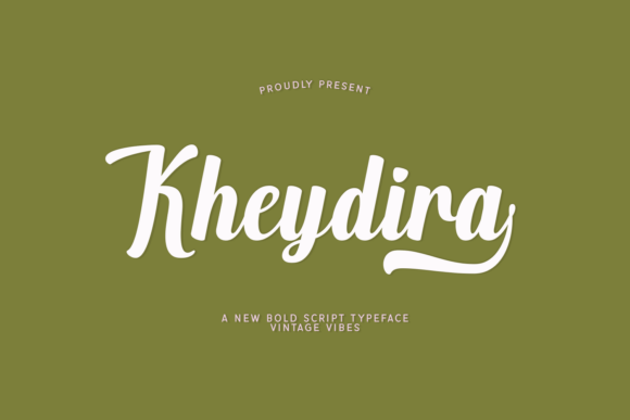 The Kheydira Script Font: A Vintage Statement for Editorial Design