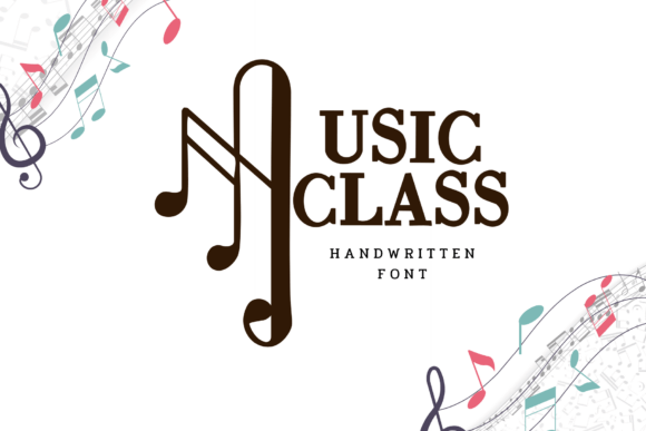 The Music Class Font: A Playful Handwritten Typeface for Business Identity