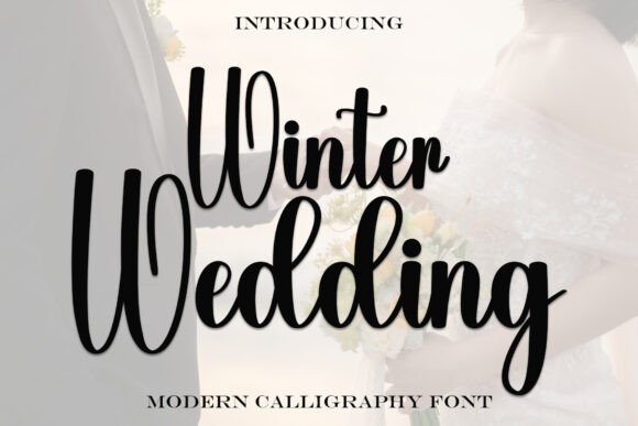 Winter Wedding: An Elegant Font for Digital Design
